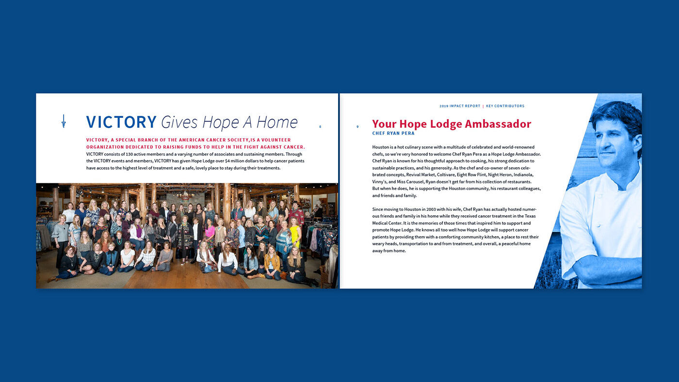 "Victory Gives Hope a Home" spread