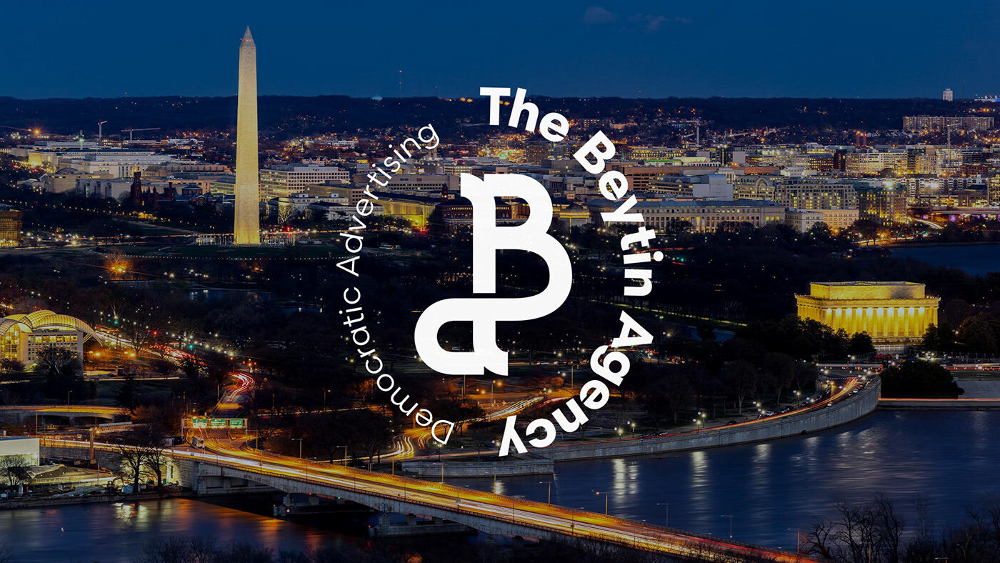 The Beytin Agency circular mark over the Washington, D.C. skyline
