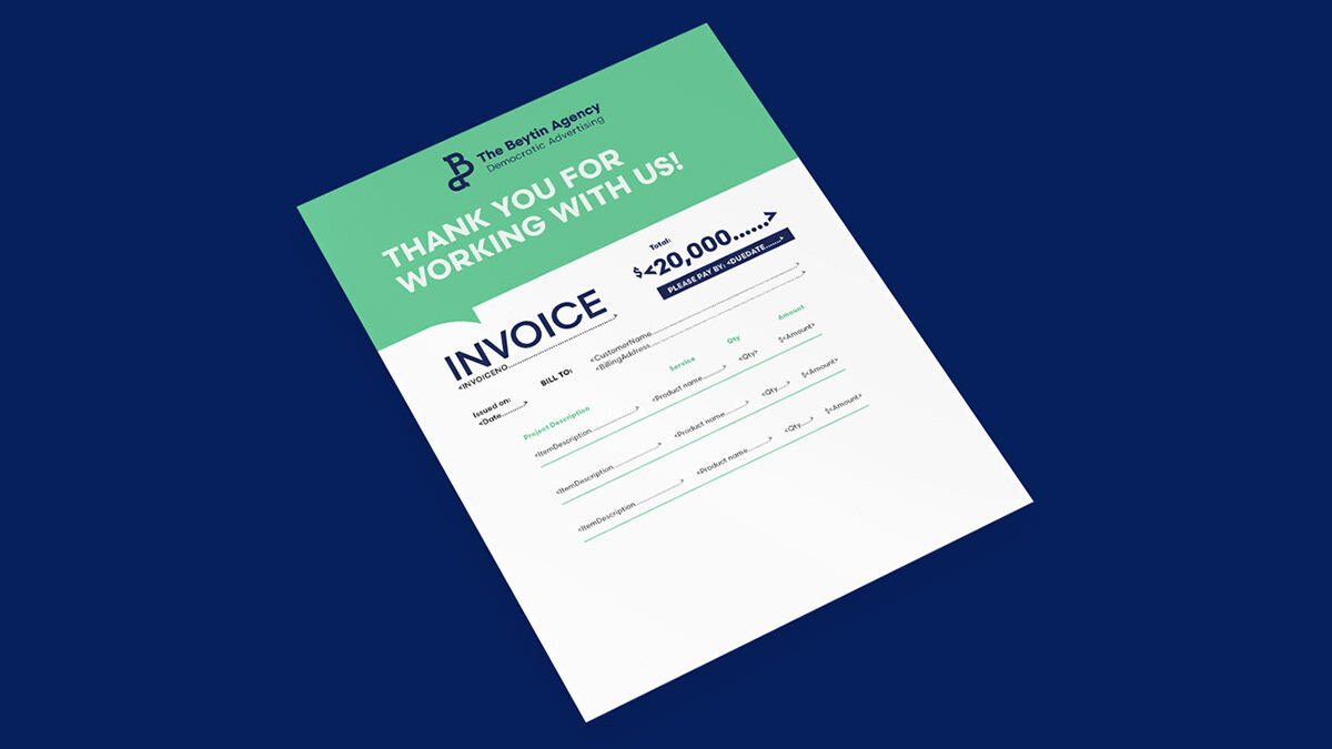 Branded invoice